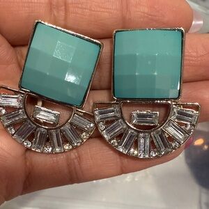 Elegant Turquoise and Silver Earrings